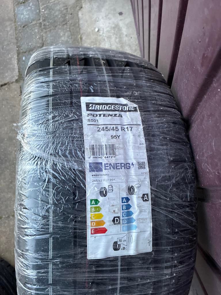 Bridgestone Potenza S001 Zomerbanden 245/45 R17 95Y, 245 mm, Nieuw, 17 inch, Ophalen of Verzenden