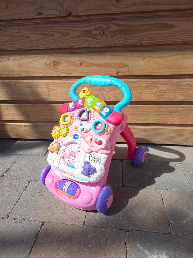VTech Baby Loopwagen 2-in-1 Roze, Ophalen, Zo goed als nieuw, 6 maanden tot 2 jaar