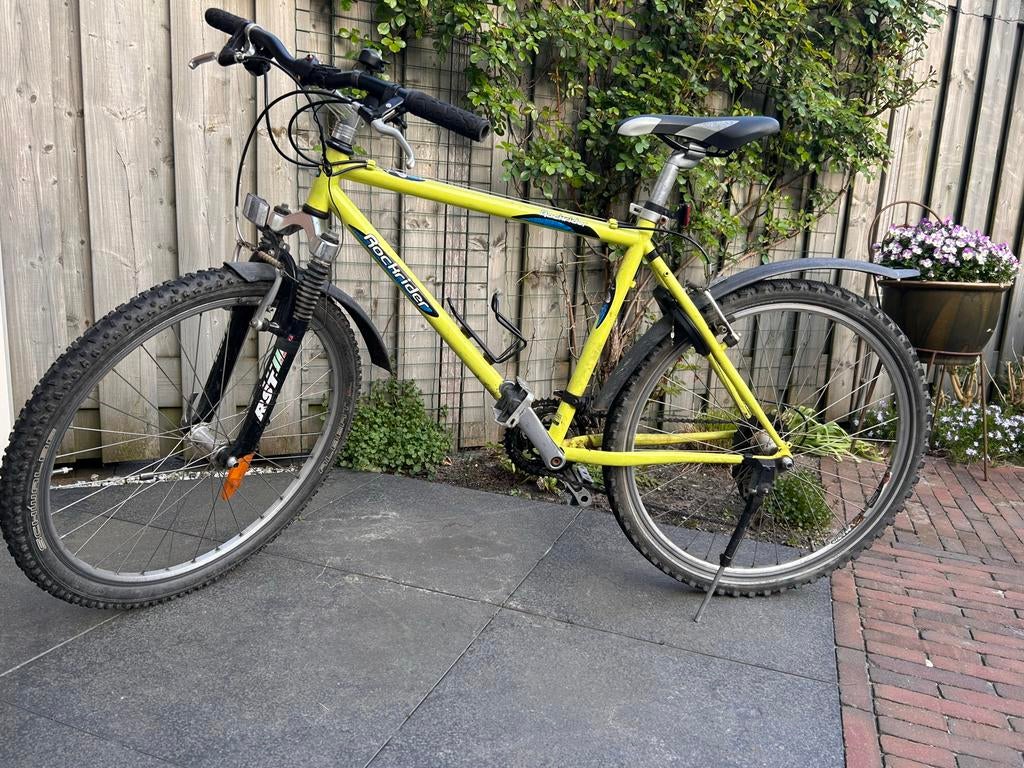 Rockrider mountainbike, geel, Fietsen en Brommers, Fietsen | Mountainbikes en ATB, Gebruikt, Heren, Overige merken, 53 tot 57 cm