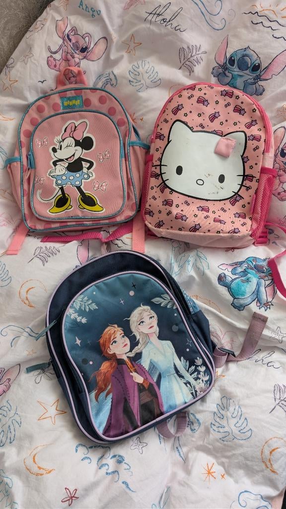 3 rugzakken meisjes, Ophalen of Verzenden