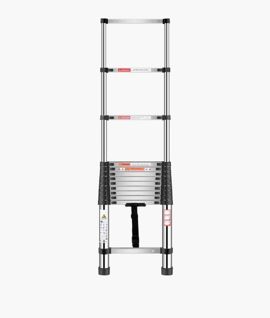 RVS telescoopladder uitschuifbare ladder, Lankforst, Nieuw, Ophalen of Verzenden, Ladder