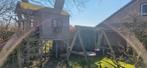 Speelhuisje met glijbaan en schommel, Ophalen, Gebruikt, Hout