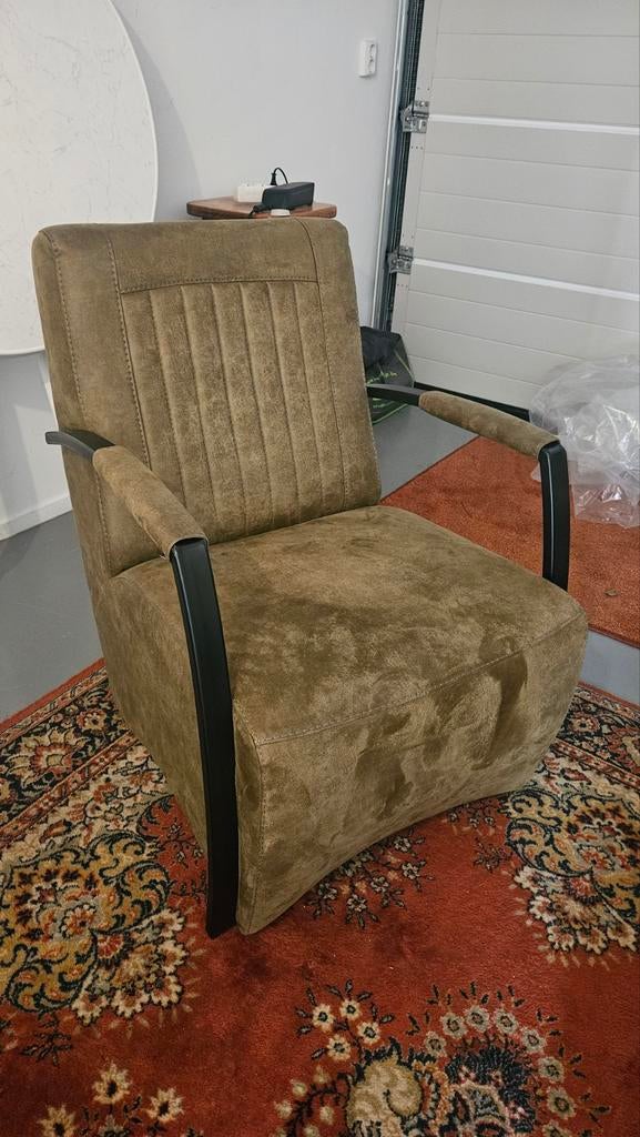 Comfortabele Groene Stoel, Ophalen, Modern, Comfortabel, Gebruikt, Overige kleuren