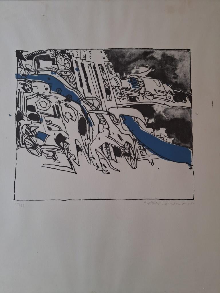 zeefdruk Robert Terwindt, Ophalen