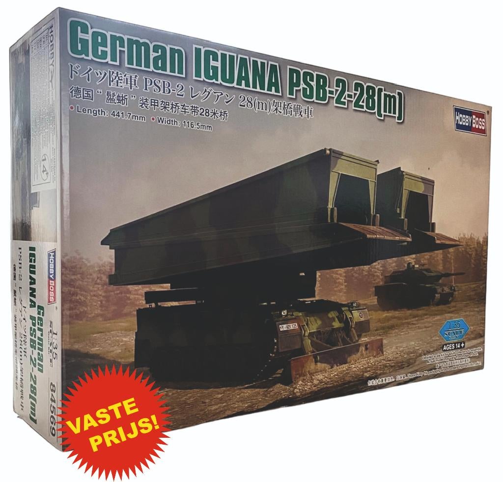 German Iguana PSB-2-28 (Hobby Boss 84569) 1/35, Overige merken, Tank, 1:32 tot 1:50, Nieuw