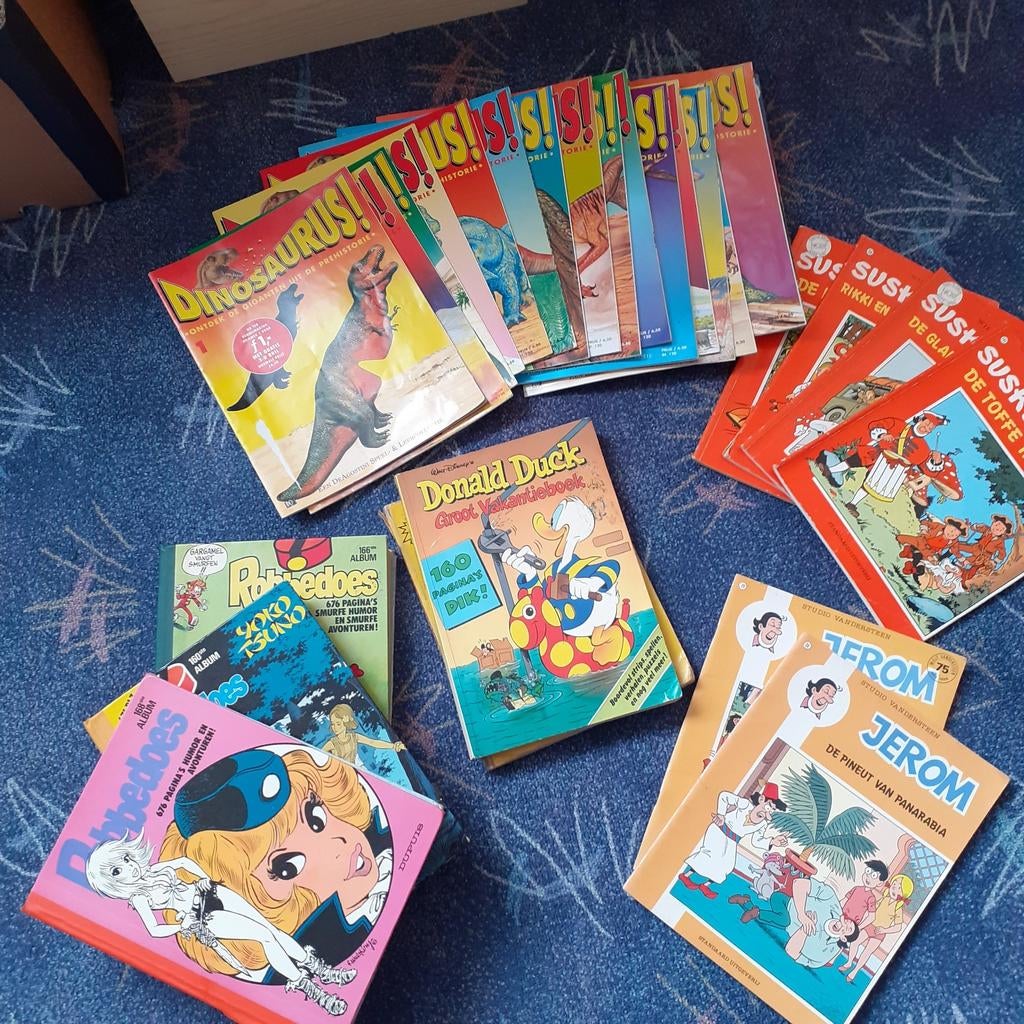 Robbedoes albums, en verzameling stripboeken!, Ophalen of Verzenden, Gelezen, 3 tot 4 jaar