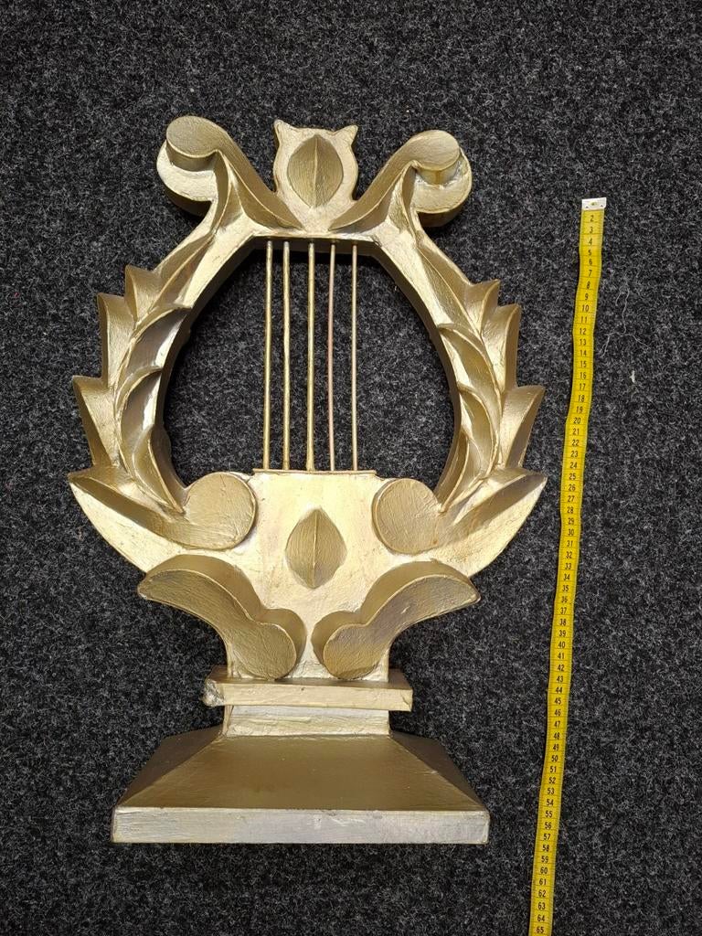 Harp goud decorstukken, Ophalen of Verzenden