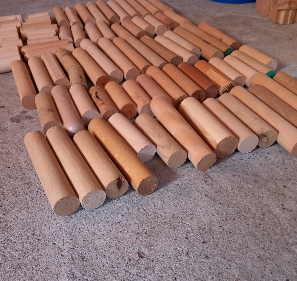 Rondhout,knutselhout, hobbyhout,insectenhotel, Doe-het-zelf en Verbouw, Hout en Planken, Ophalen, Gebruikt, 25 tot 50 mm, Overige typen