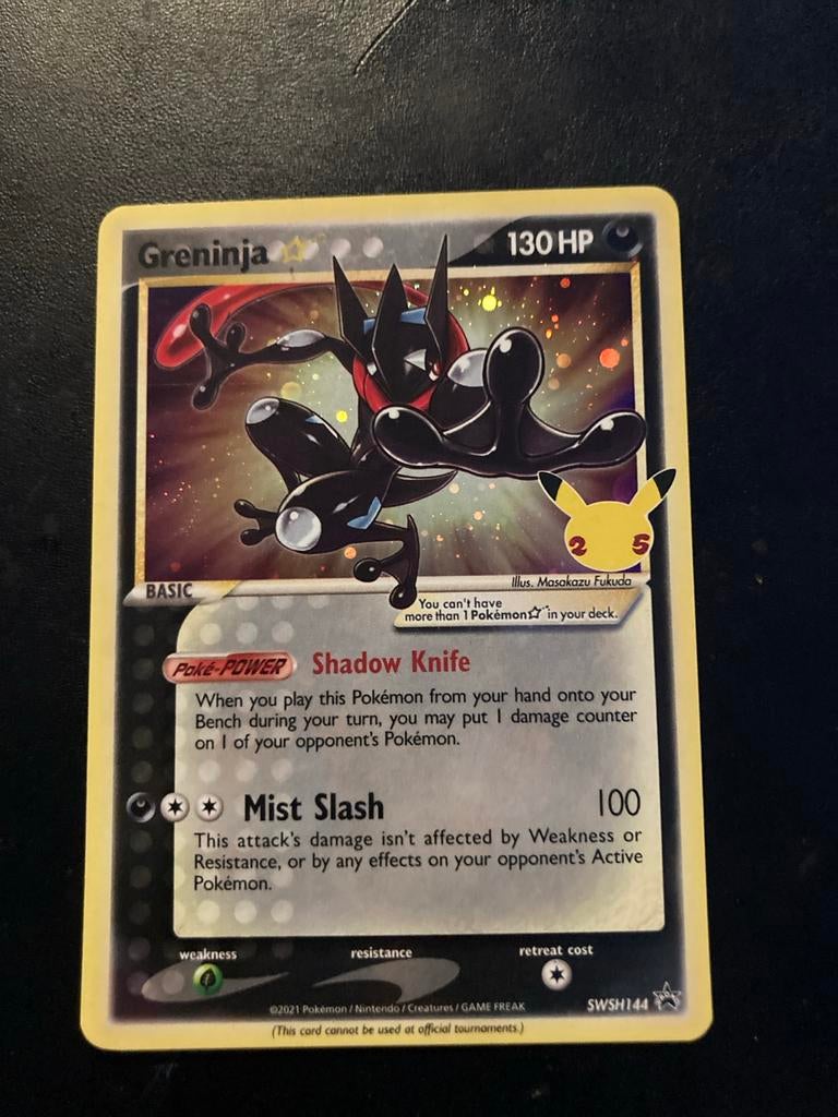 Pokémon Gold Star Greninja - PSA 10 waardig, Hobby en Vrije tijd, Verzamelkaartspellen | Pokémon, Ophalen of Verzenden, Zo goed als nieuw