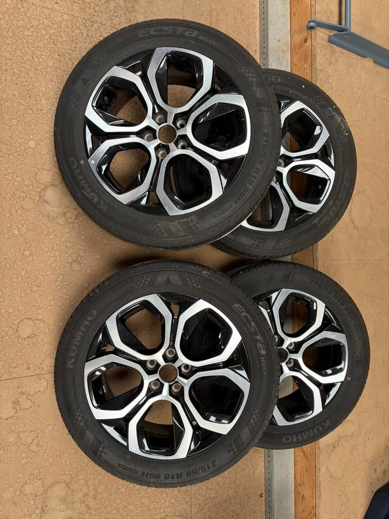 Zomerwielen set Renault!, Auto-onderdelen, Banden en Velgen, 18 inch, Banden en Velgen, Ophalen of Verzenden, Personenwagen