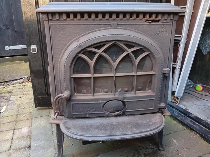 Jotul F3 Houtkachel - Opknapper, Huis en Inrichting, Kachels, Gebruikt, Vrijstaand, Houtkachel, Hout, Ophalen