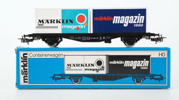 Marklin H0 84670-2-assige Containerdraagwgn van de DB in ovp, Wisselstroom, Ophalen of Verzenden, Märklin, Nieuw
