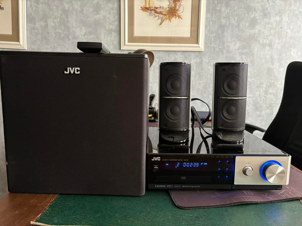 NX-F30 Home Theater Systeem 2.1 met DVD, Gebruikt, JVC, 2.1-systeem, Ophalen of Verzenden