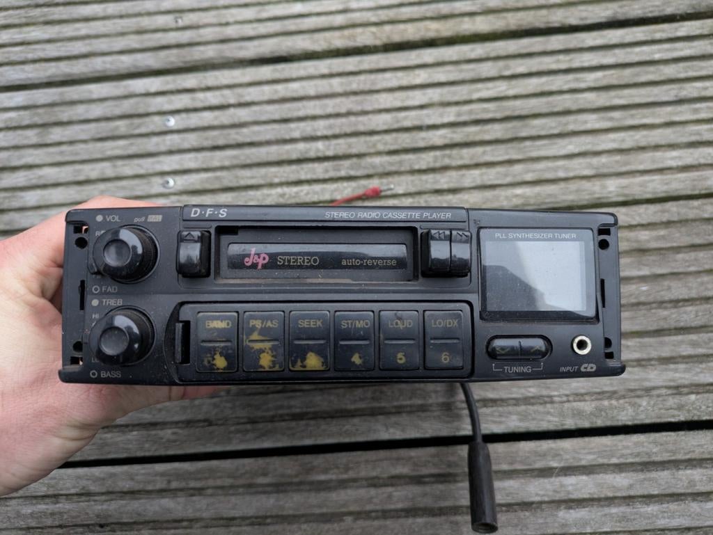 J&P Autoradio Stereo Radio Casette Radio, Ophalen of Verzenden