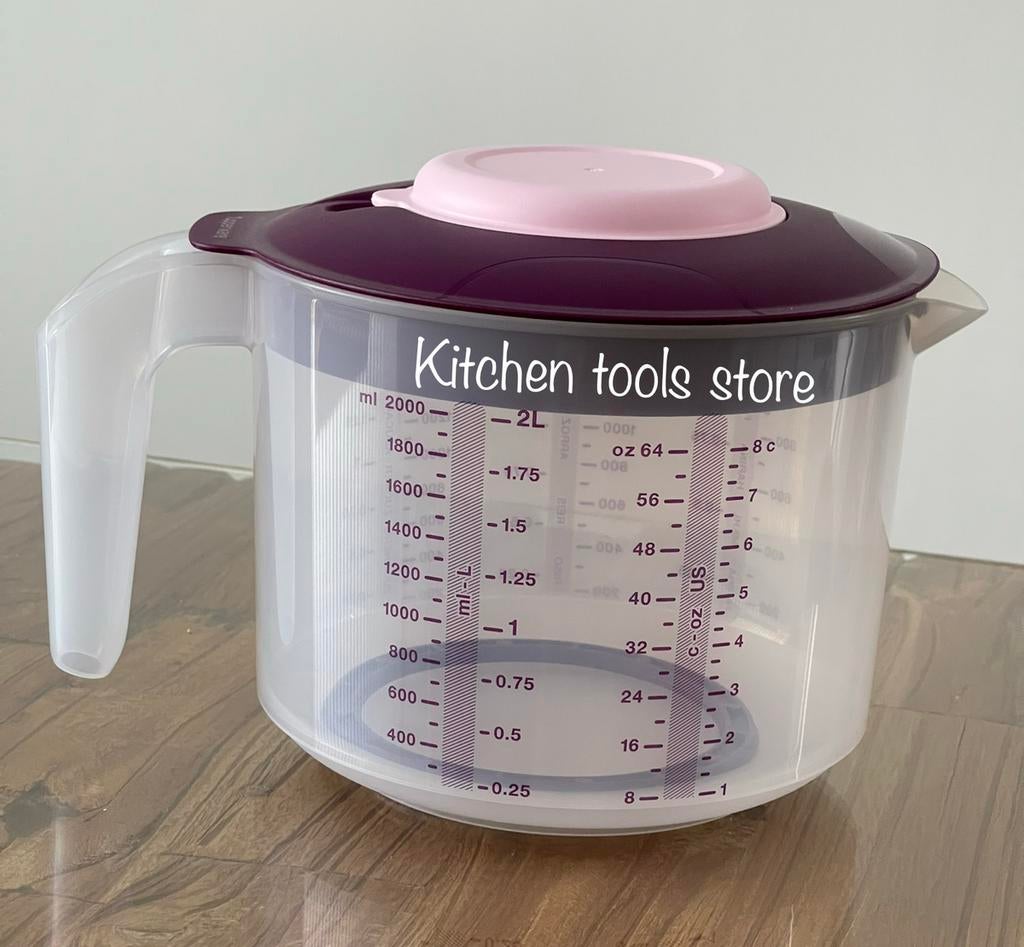 Tupperware roze mix n meet maatkan 2L maatbeker mixerkom, Ophalen of Verzenden, Nieuw, Overige typen