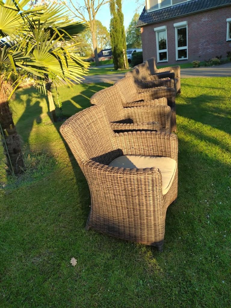 Set van 6 mooie tuinstoelen., Tuin en Terras, Ophalen, Gebruikt, Kunststof