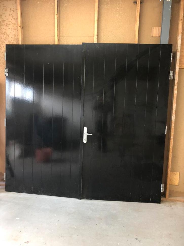 Te koop dubbele deur, Doe-het-zelf en Verbouw, Deuren en Horren, Zo goed als nieuw, Buitendeur, 215 cm of meer, 120 cm of meer