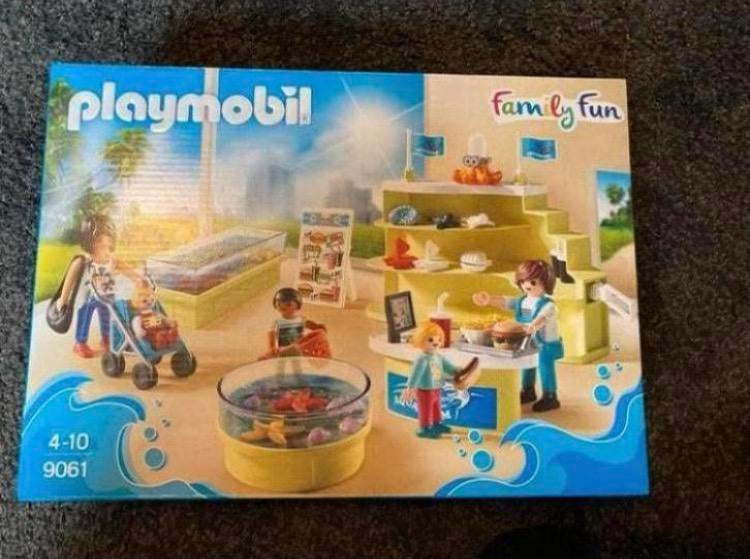 Playmobil 9061 acquariumwinkel, Ophalen of Verzenden, Gebruikt, Complete set
