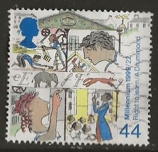 UK 6, onderwijs, Verzenden, Gestempeld