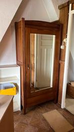 Gratis Antieke Grenen Kast Spiegeldeur Art Nouveau, Antiek en Kunst, Antiek | Meubels | Kasten, Ophalen