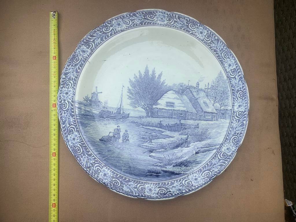 Delfts blauw schaal, Antiek en Kunst, Ophalen of Verzenden