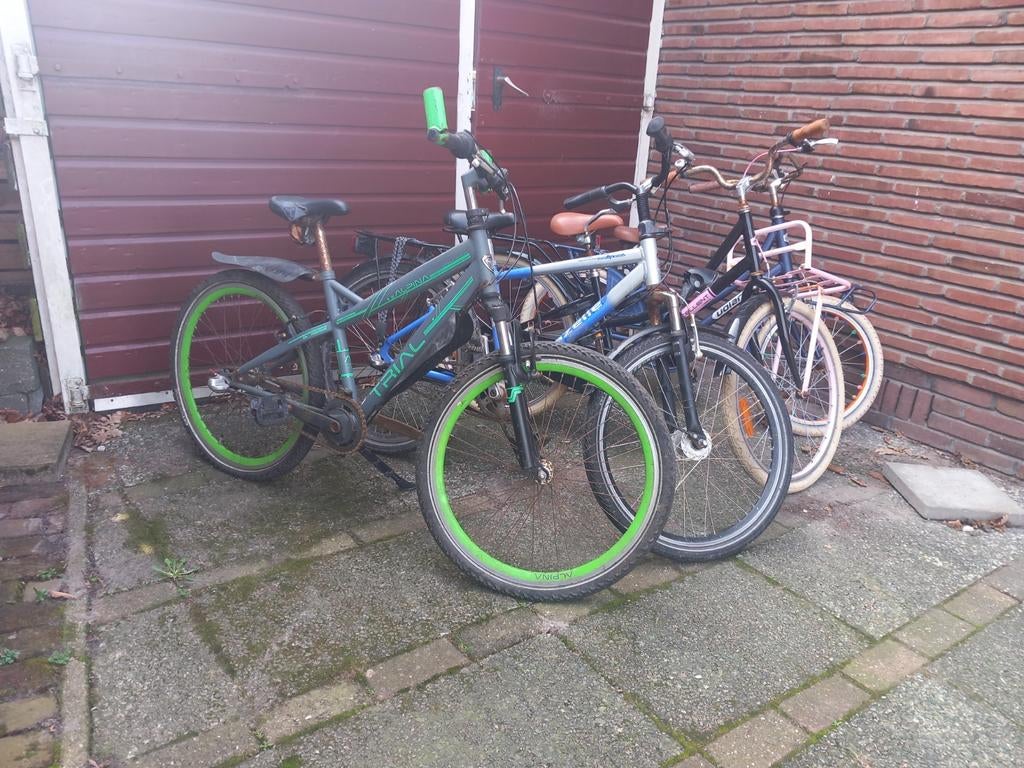 4x kinder fiets jongens meisjes alpina, gazelle, Fietsen en Brommers, Fietsen | Kinderfietsjes, Ophalen, Gebruikt, 20 inch of meer