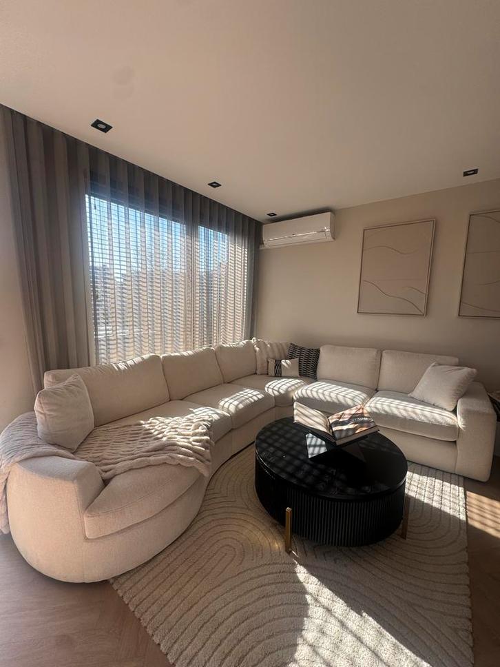 Prachtige hoekbank met botanic hoek - Zeer goede kwaliteit, Huis en Inrichting, Banken | Bankstellen, Zo goed als nieuw, Hoekbank