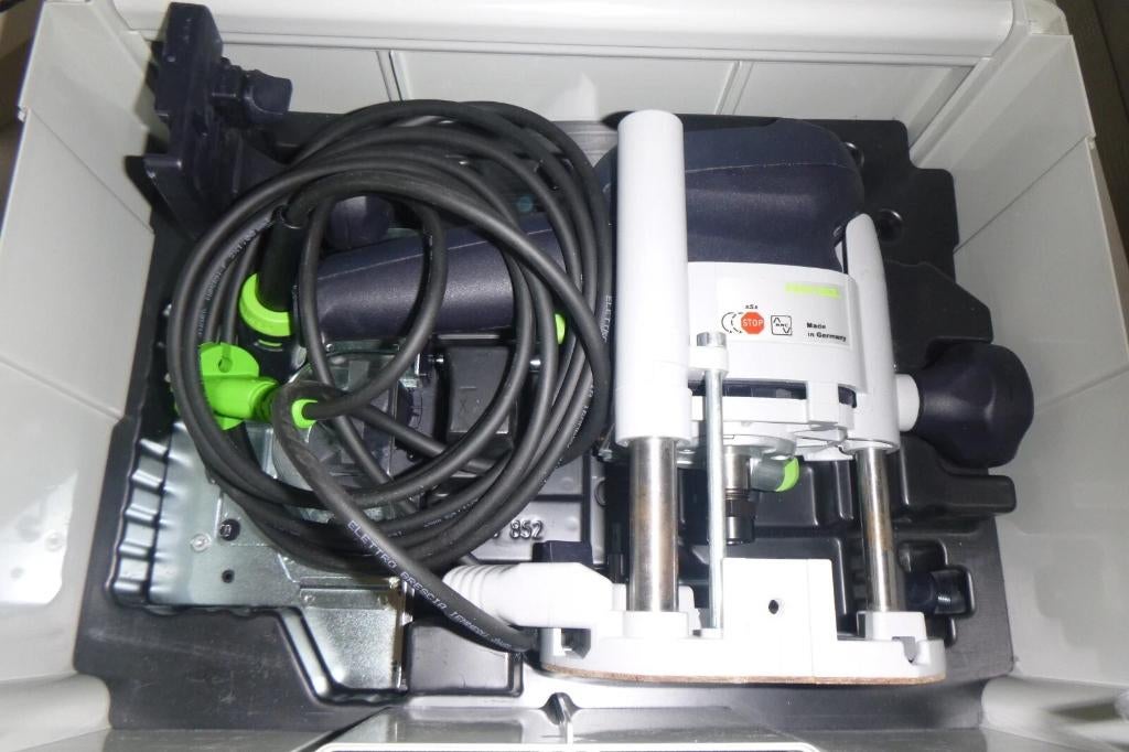 Festool OF 1010 EBQ Plus bovenfrees 1010W, Ophalen of Verzenden, Zo goed als nieuw, Elektrisch, Bovenfrees