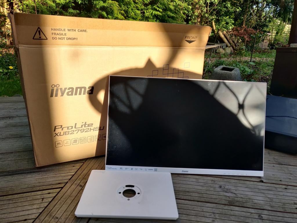 iiyama ProLite 27inch beeldscherm wit, Computers en Software, Monitoren, Ophalen, IPS, Full HD, Zo goed als nieuw