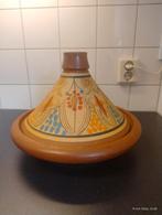 Grote handgemaakte aardewerken tajine - Zo goed als nieuw, Ophalen of Verzenden, Zo goed als nieuw
