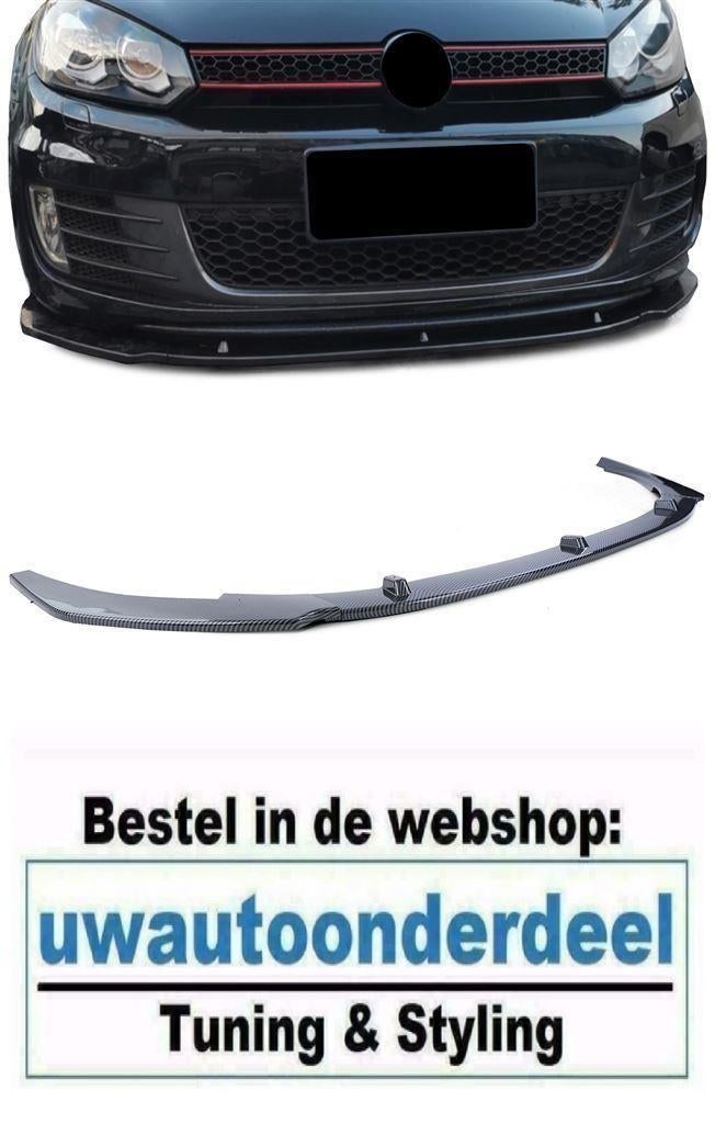 Spoiler Voorspoiler Carbon Look Geschikt Voor Vw Golf 6 GTI, Verzenden
