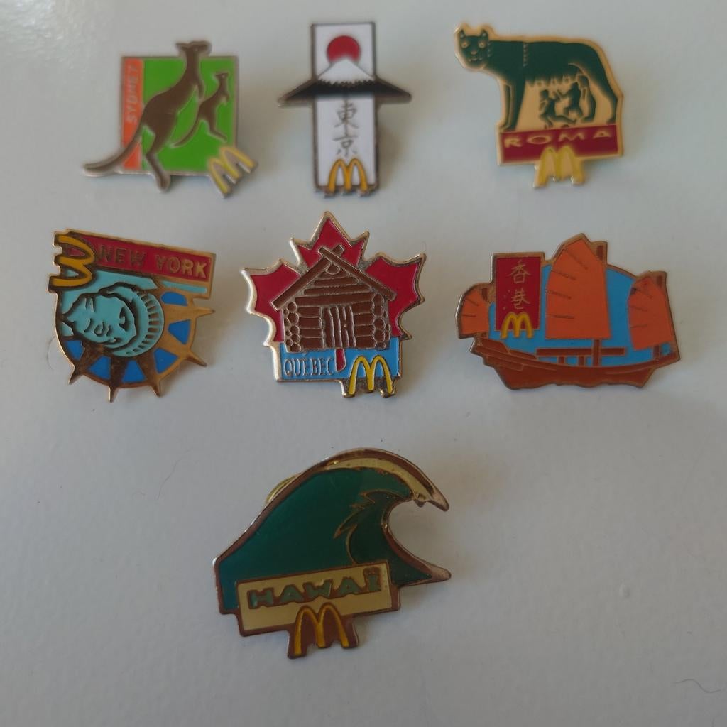 McDonald's Pins - Wereldwijde Collectie (7 stuks), Ophalen of Verzenden, Gebruikt