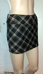 Rok minirok met ruitjes H&M Divided XS, Bruin, Nieuw, Ophalen of Verzenden, Maat 34 (XS) of kleiner