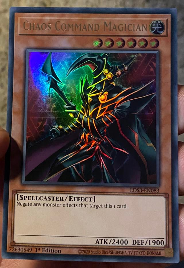 Yu-Gi-Oh! Chaos Command Magician LDS3 1st Ed !, Hobby en Vrije tijd, Verzamelkaartspellen | Yu-gi-Oh!, Ophalen of Verzenden, Zo goed als nieuw