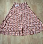 Esqualo Rok met Retro Print - Maat XS, Nieuw, Oranje, Ophalen of Verzenden, Knielengte
