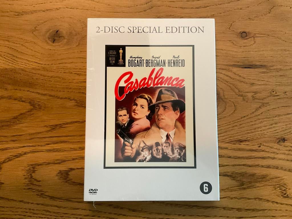 11. CASABLANCA 2 DVD, Humphrey Bogart, Ingrid Bergman (1942), Cd's en Dvd's, Dvd's | Klassiekers, Zo goed als nieuw, Drama, Alle leeftijden