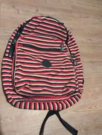 Kipling rugzak met laptopvak - rood/blauw gestreept, Gebruikt, Kipling, 25 tot 40 cm, Ophalen of Verzenden