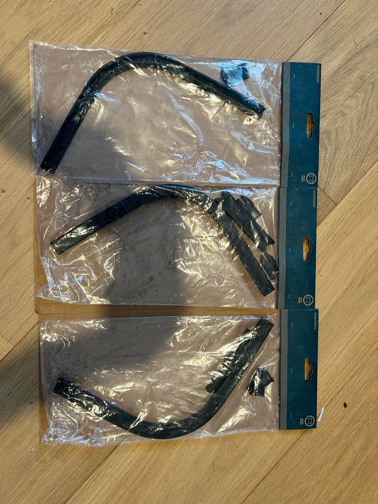 3x intensions gordijnrails zwart bocht, Ophalen, Zwart, Minder dan 100 cm