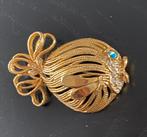 Vintage visbroche, Ophalen of Verzenden, Zo goed als nieuw, Overige materialen