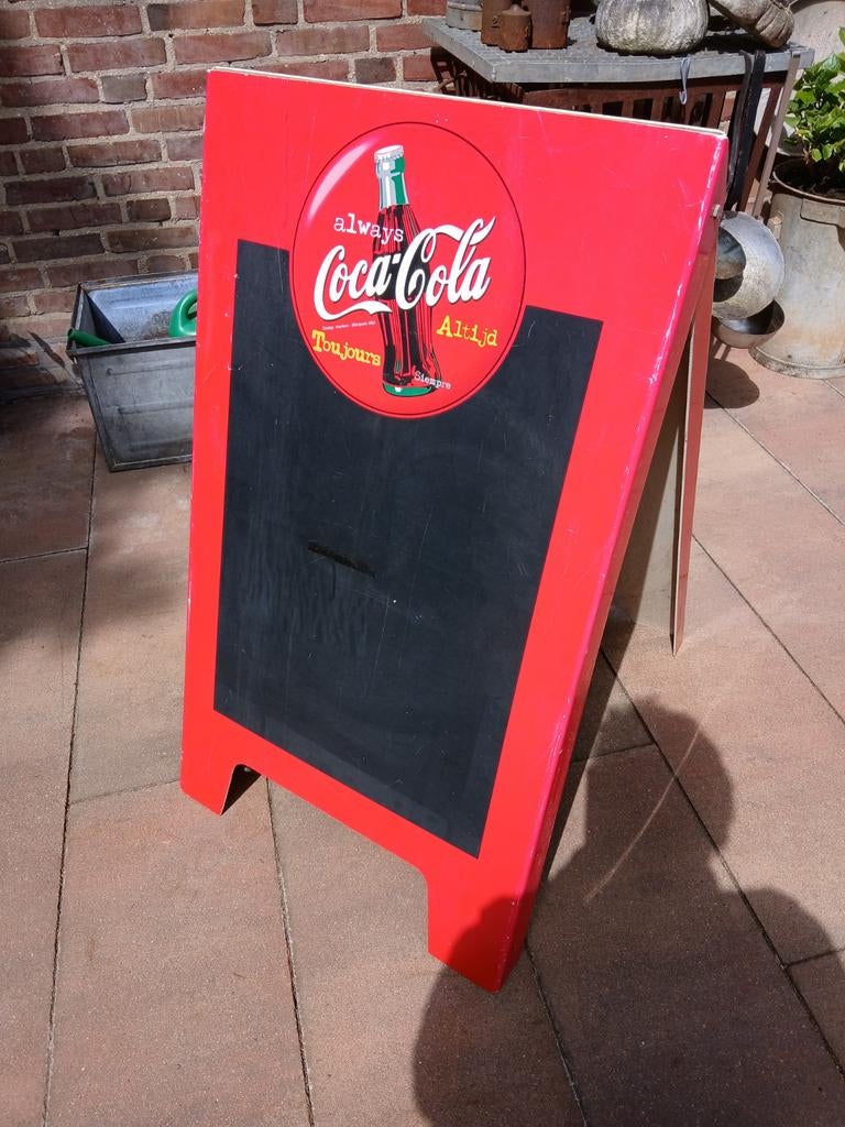 Vintage Coca-Cola Reclame Krijtbord, Verzamelen, Ophalen, Gebruikt, Reclamebord