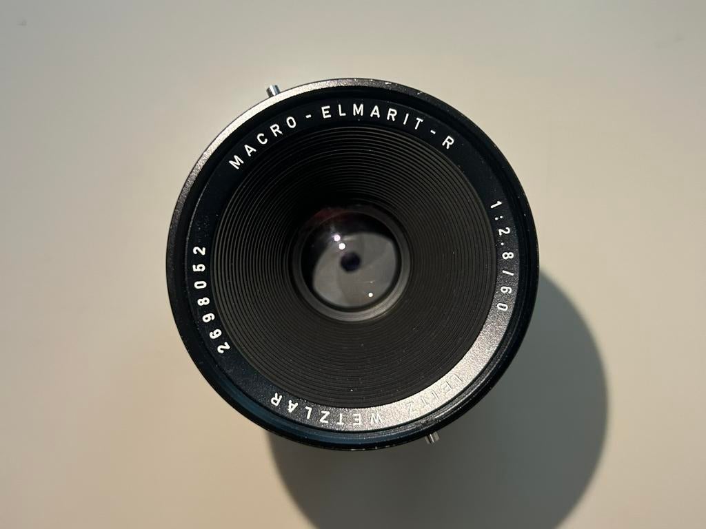 Leica Macro Elmarit-R f/2,8 60mm, Ophalen of Verzenden, Gebruikt, Macrolens