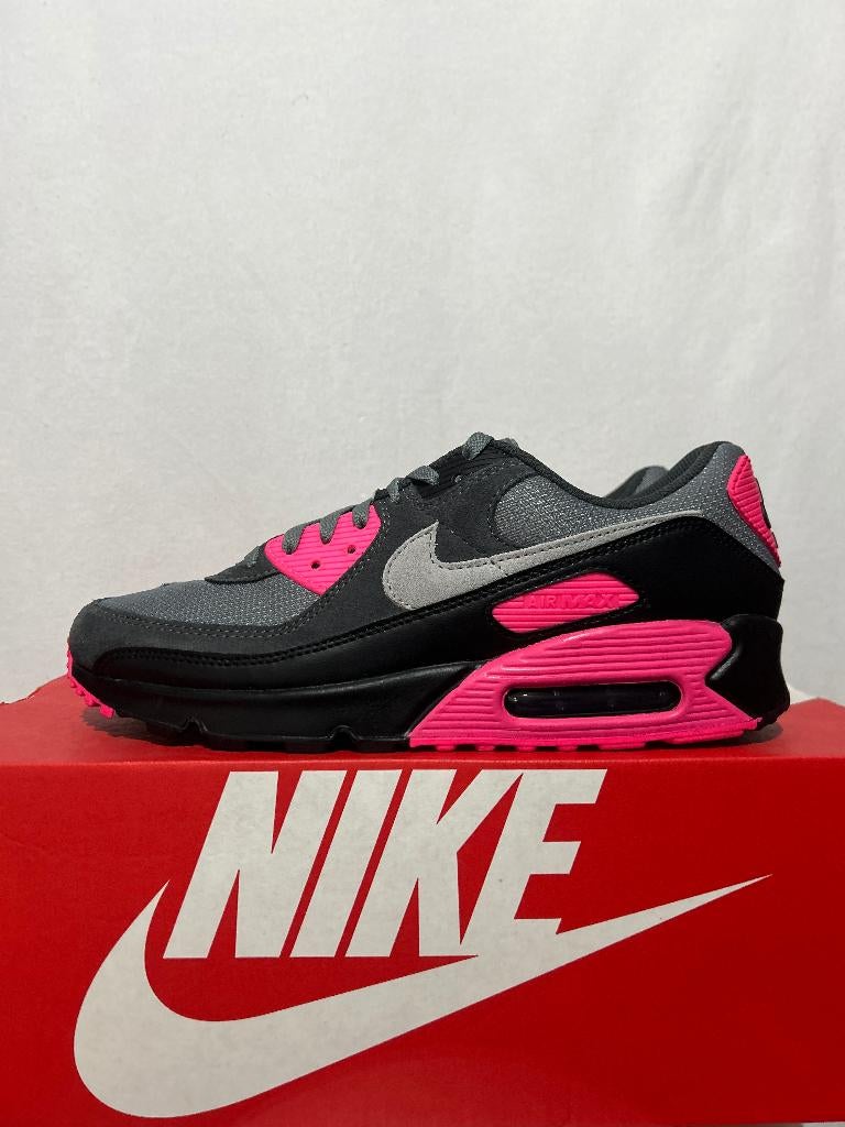 NIEUW! Maat 44,5 - Nike Air Max 90 Wolf Grey Hyper Pink, Overige kleuren, Verzenden, Nike, Nieuw