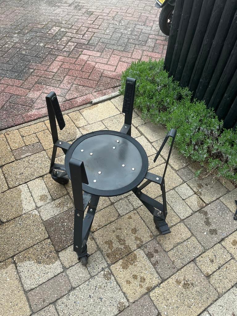 Onderstel Kamado bastard L met zij tafels, Ophalen of Verzenden, Gebruikt