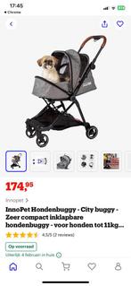 Innopet honden buggy ideaal vakantie Zgan met regenhoes 150€, Ophalen, Zo goed als nieuw