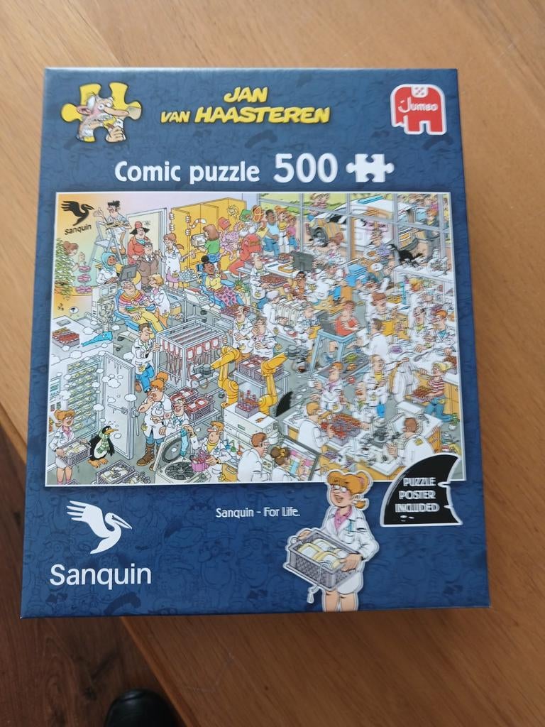 Van Haasteren puzzel Sanquin, Ophalen, 500 t/m 1500 stukjes, Nieuw