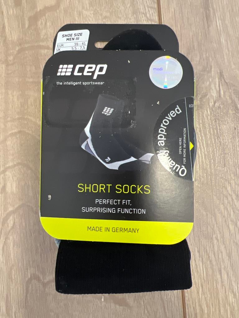 CEP Short Socks Heren - Maat 39-41 - Zwart, Ophalen of Verzenden, Nieuw, Maat 39 t/m 42, Zwart