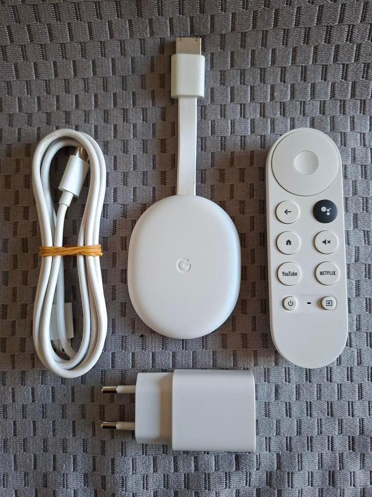 Z.g.a.n. Google Chromecast 4K inclusief Google TV, Audio, Tv en Foto, Mediaspelers, Ophalen of Verzenden, Zo goed als nieuw, HDMI