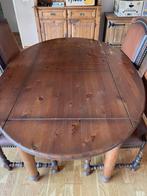 ovalen eettafel 105 * 155 cm grenenhout, Ophalen, Gebruikt, 50 tot 100 cm, 150 tot 200 cm