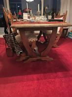 Eiken tafel, Gebruikt, 200 cm of meer, Rechthoekig, 50 tot 100 cm