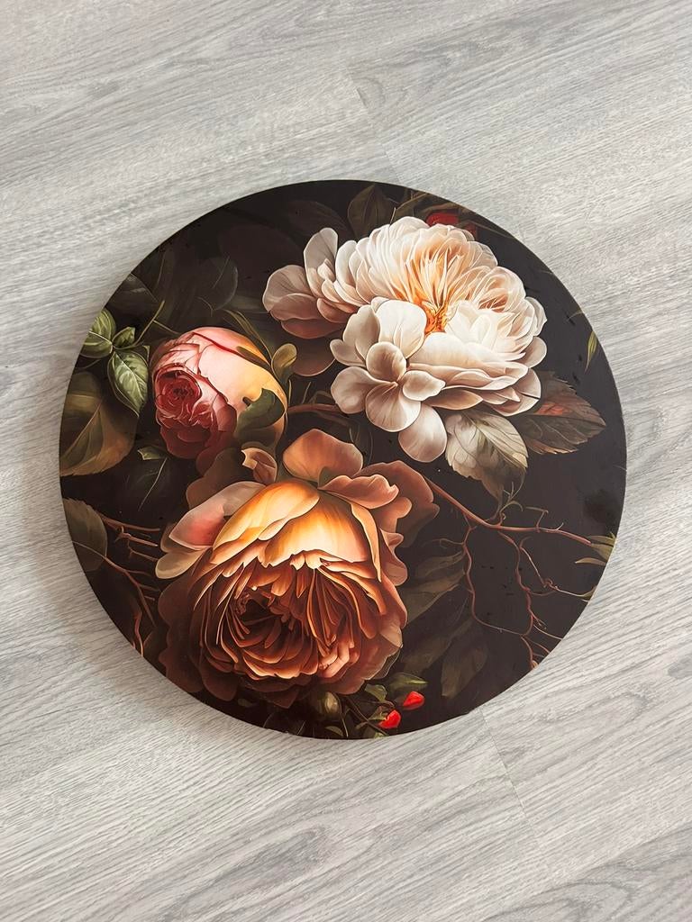 Schilderij rond, Huis en Inrichting, Woonaccessoires | Wanddecoraties, Ophalen, Zo goed als nieuw